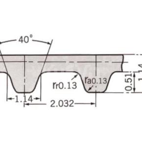 Rubber synchronous belt MXL