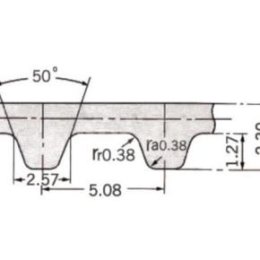 Rubber synchronous belt XL