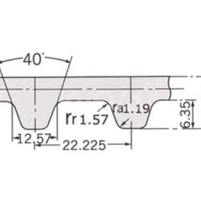 Rubber synchronous belt XH