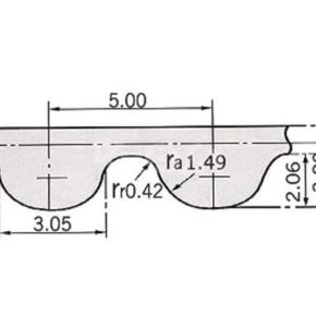 Rubber synchronous belt HTD-5M
