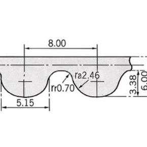 Rubber synchronous belt HTD-8M