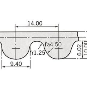 Rubber synchronous belt HTD-14M