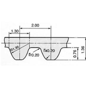 Rubber synchronous belt S2M