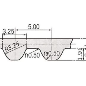 Rubber synchronous belt S5M