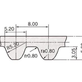 Rubber synchronous belt S8M