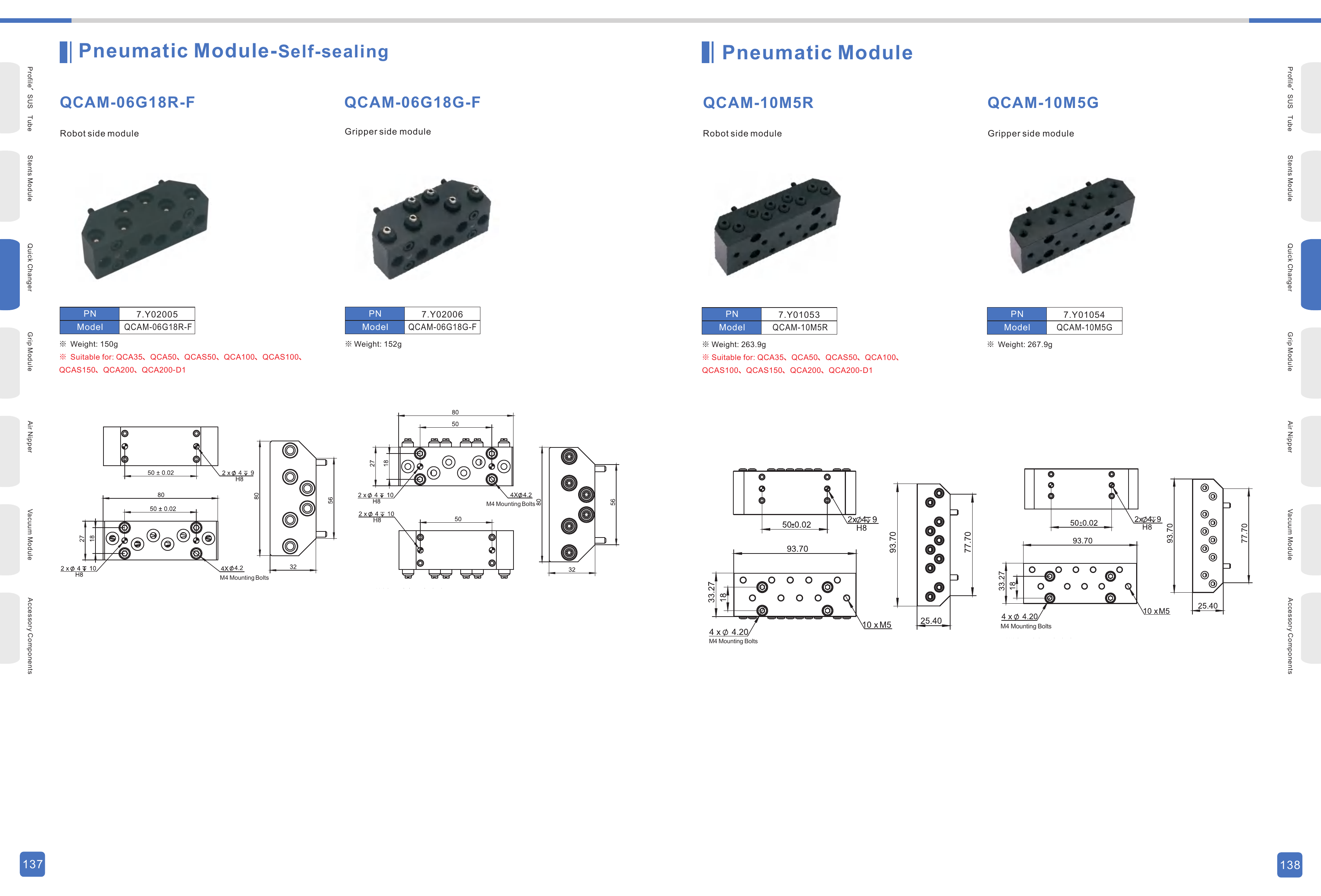 QCAM Original Technical Sheet - Pages 137-138
