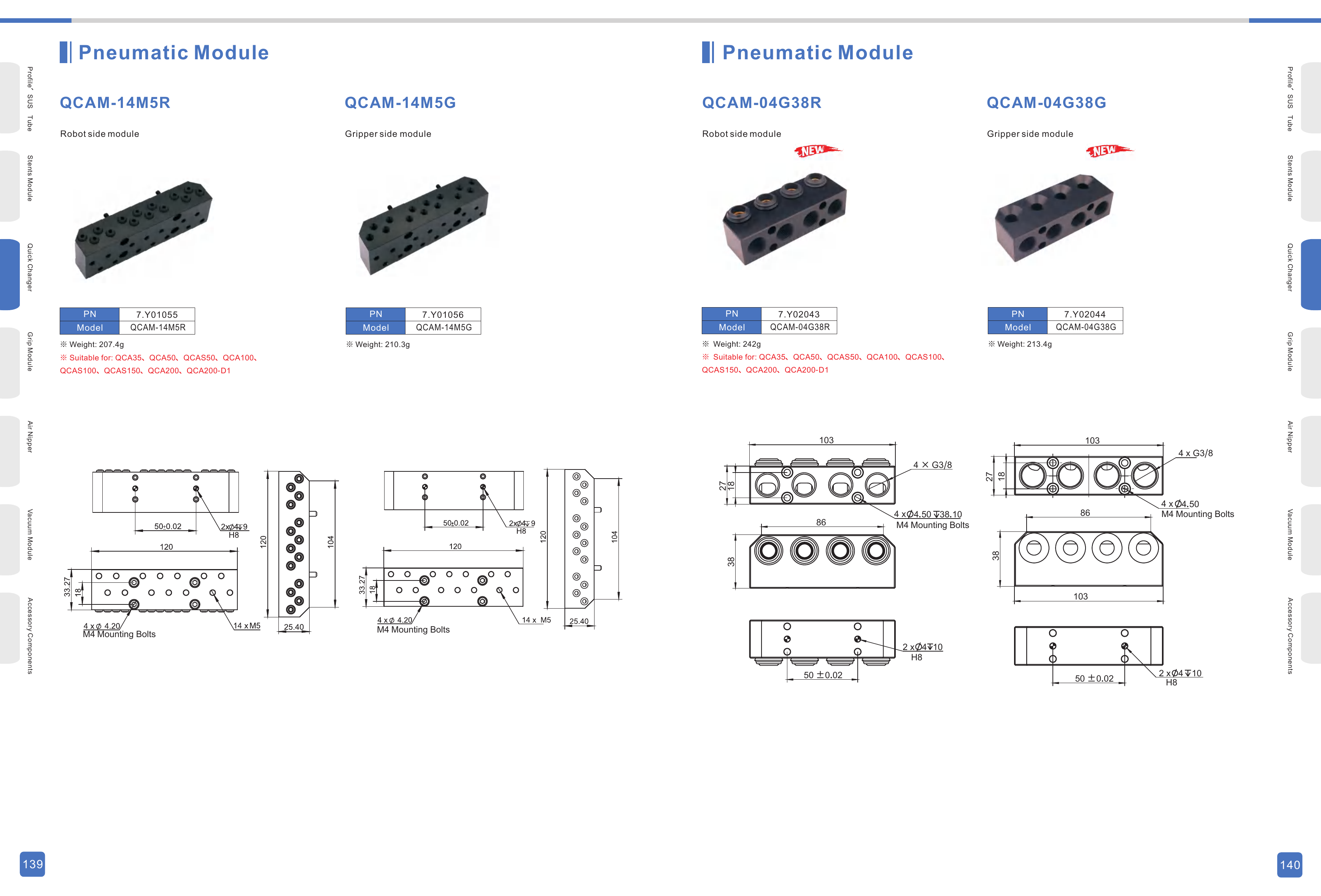 QCAM Original Technical Sheet - Pages 139-140