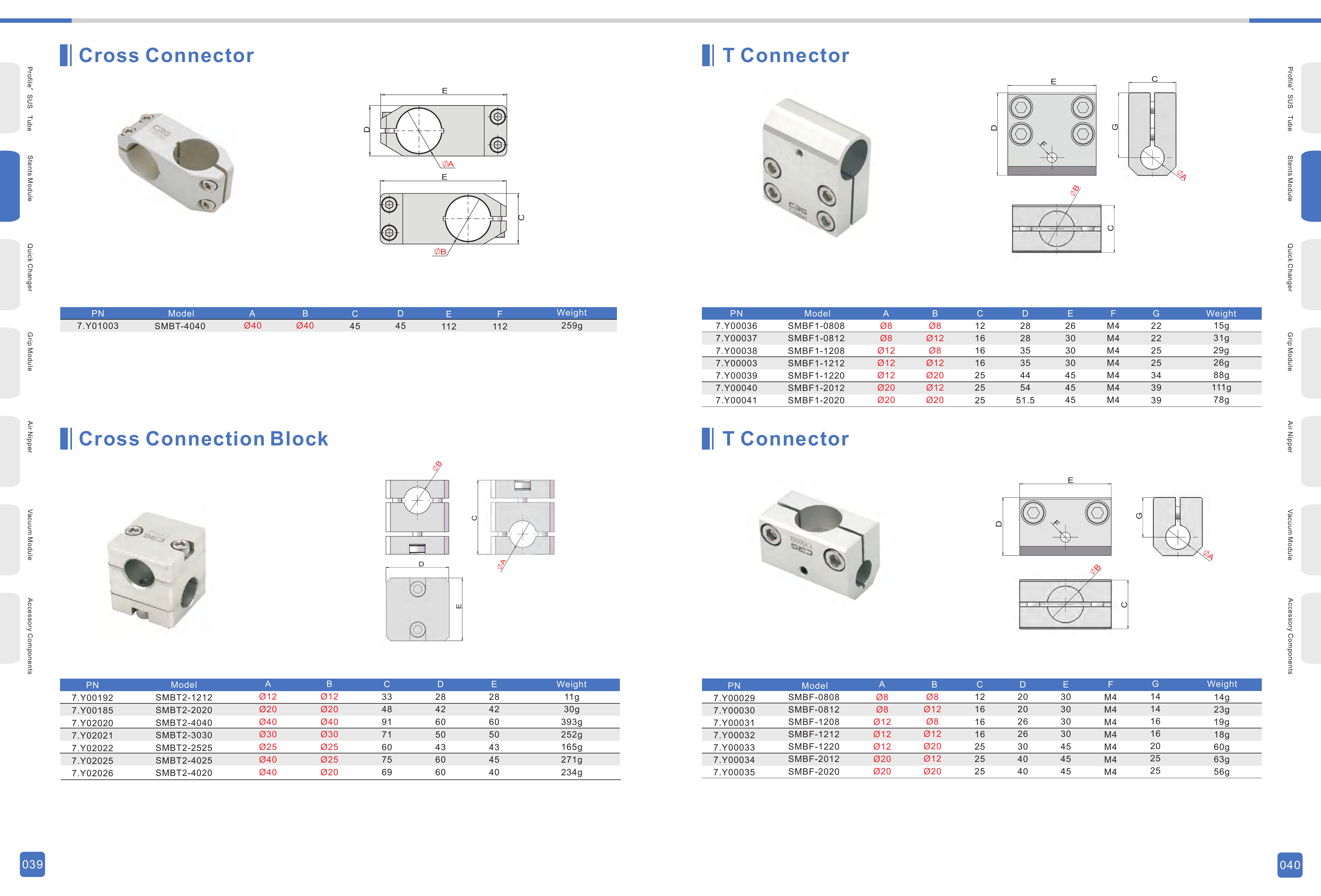SMBT / SMBF / SCD Frame Joints - Pages 039-040